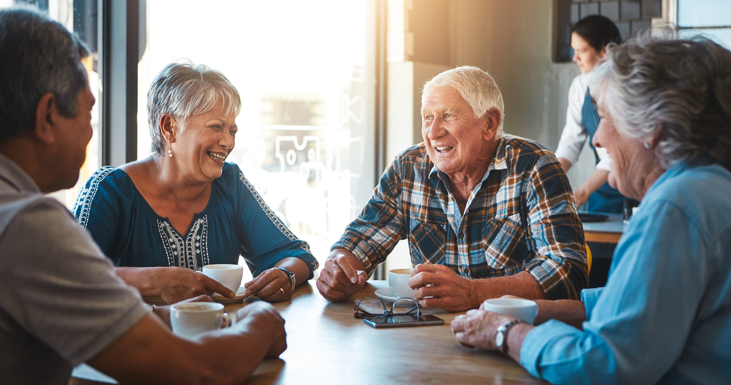 Senior,,Friends,And,Relax,At,Cafe,On,Holiday,Or,Group